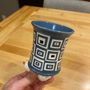 Blue & White modern wall scentsy warmer